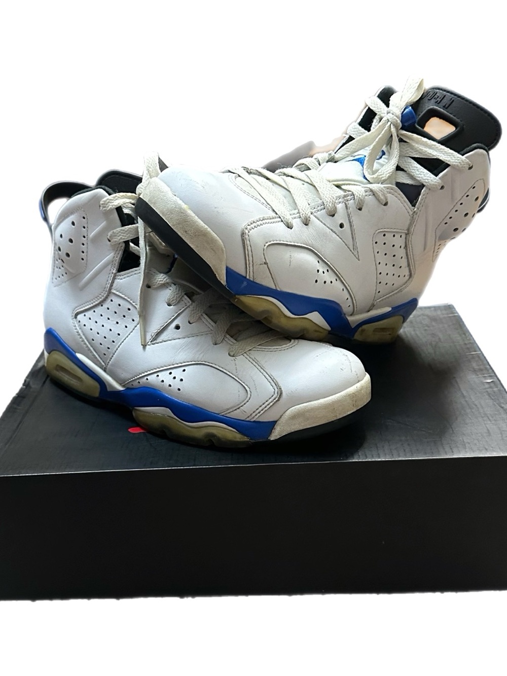 Retro Air Jordan 6 Sport Blue Motorsport Sneakers